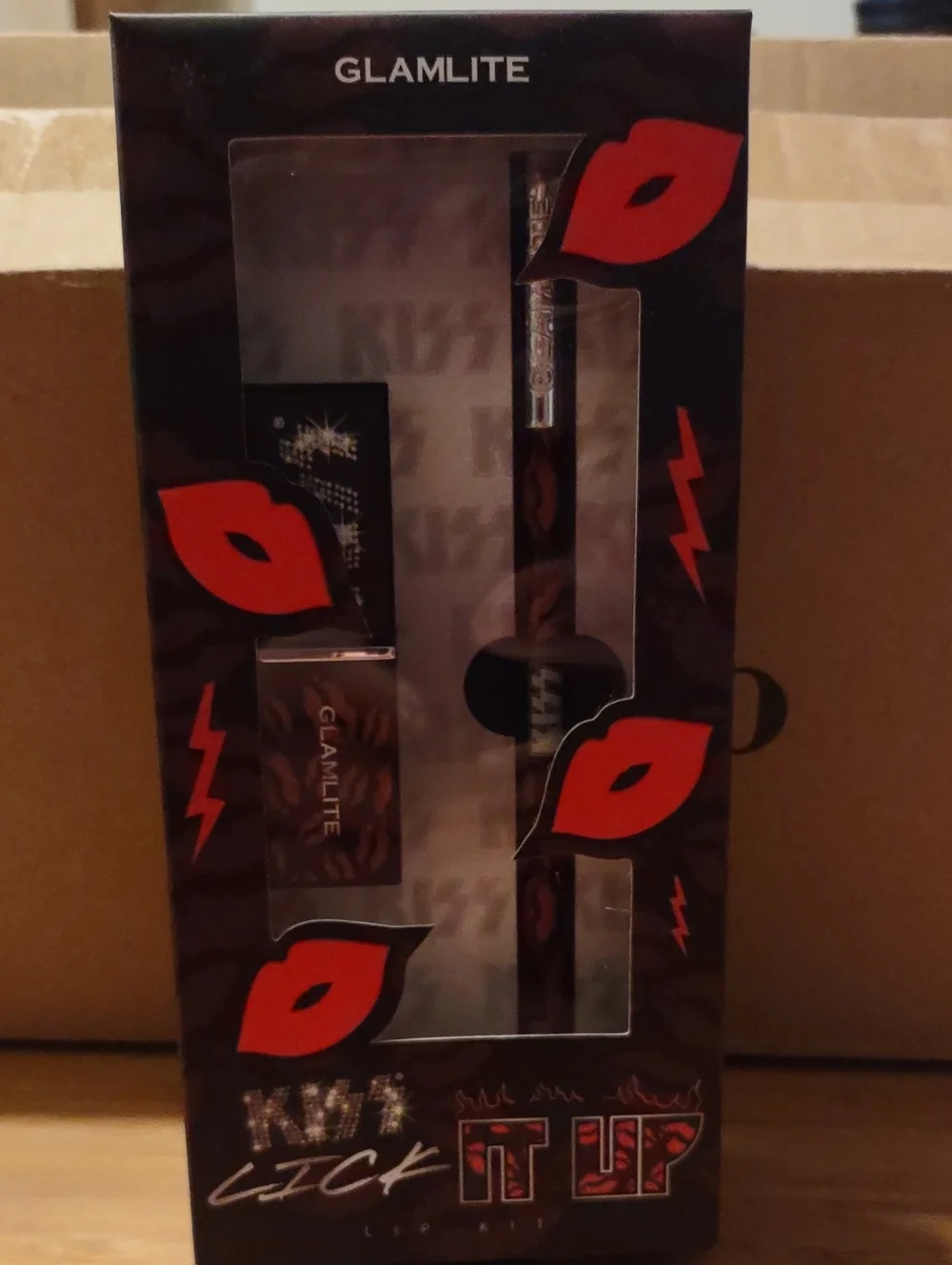 3 For 12.00 Kiss It Up Lip Kit - Black & Red Accent